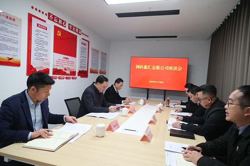 市國(guó)資委黨委書(shū)記、主任楊毅到鑫匯金服公司調(diào)研